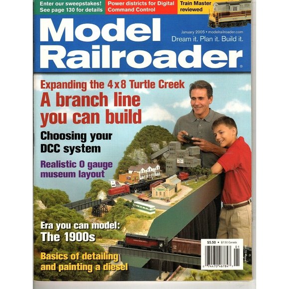 Model Railroader Magazine Jan 2005 Expanding the 4 X 8 Turtle Creek - Picture 1 of 1